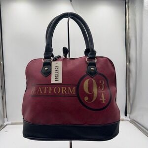 BoxLunch Harry Potter Platform 9 3/4 Satchel Handbag Burgundy Black